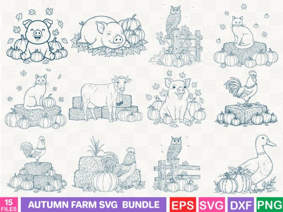 Autumn Farm SVG Bundle