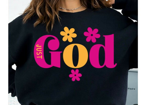 Just God SVG PNG Christian Faith Minimal