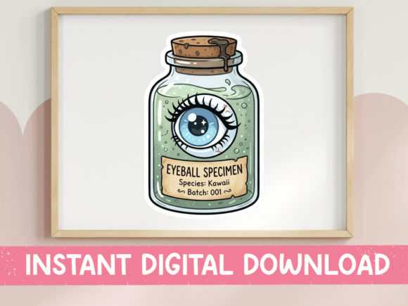 Kawaii Eyeball Specimen Batch SVG