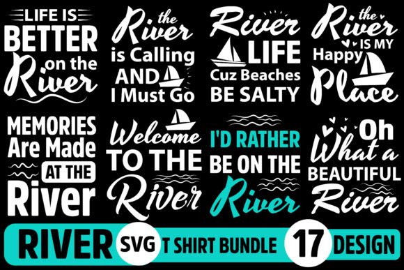 River SVG Bundle 17 Designs