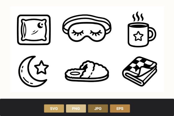 Sleep Mask Pillow Moon Mug Slippers
