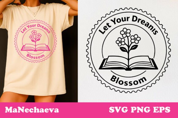 Spring Postal Stamp SVG Dream Quote