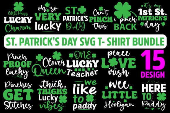 St Patrick SVG Bundle 15 Designs