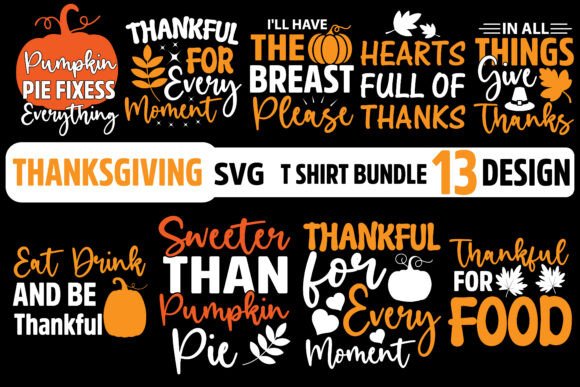 Thanksgiving SVG Bundle 13 Designs