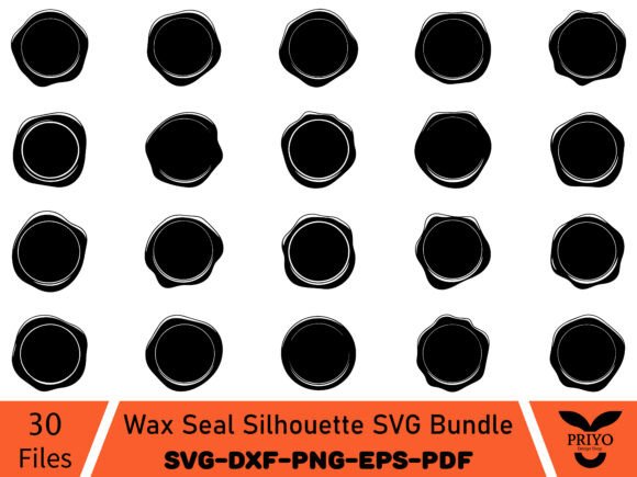Wax Seal Silhouette SVG Bundle